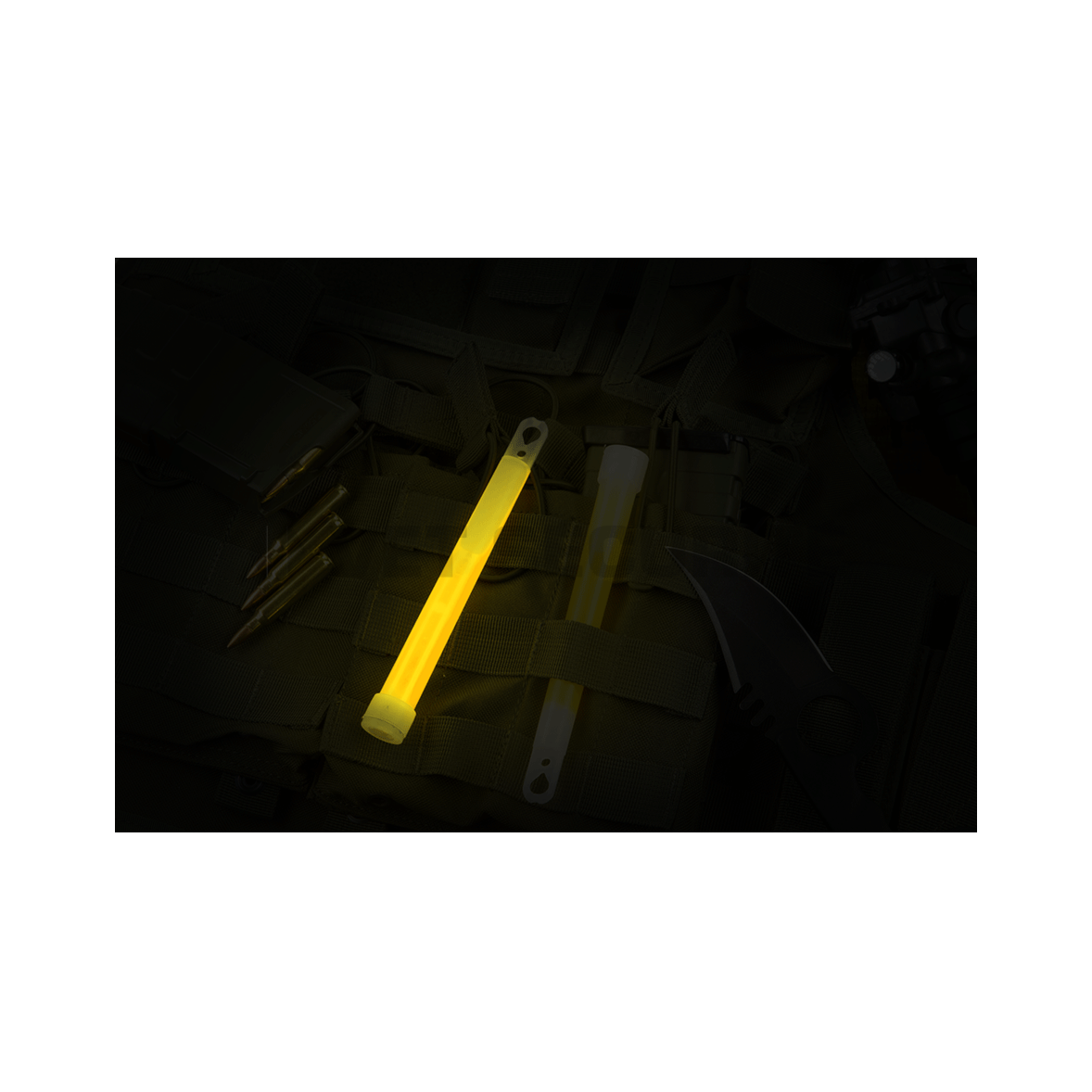 Bâton Lumineux SAGE 6 Pouces – Jaune, Durée 12 Heures, Neuf (lot)