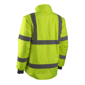 Parka przeciwdeszczowa polar HV Kazan żółta i granatowa - Coverguard