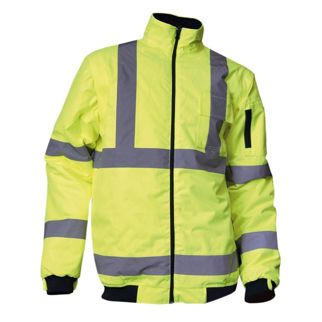 4-in-1 Warnschutzparka Neongelb/Marine - PREVENTION - LMA