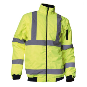 Parka 4en1 haute visibilité Jaune Fluo/Marine - PREVENTION - LMA