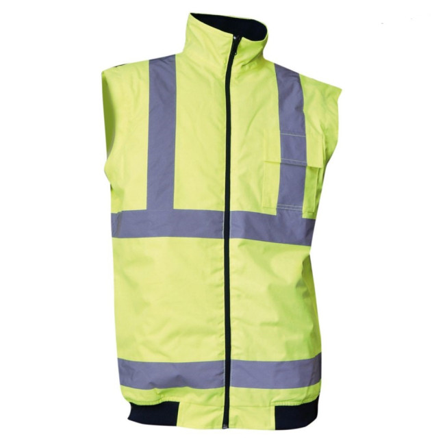 4-in-1 Warnschutzparka Neongelb/Marine - PREVENTION - LMA