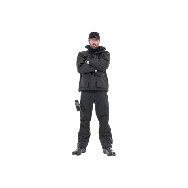 Pantalon série Mars avec renforts Noir - HEROCK