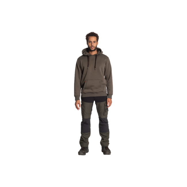 Arbeits-Kapuzenpullover HESUS Dunkel Khaki - Herock