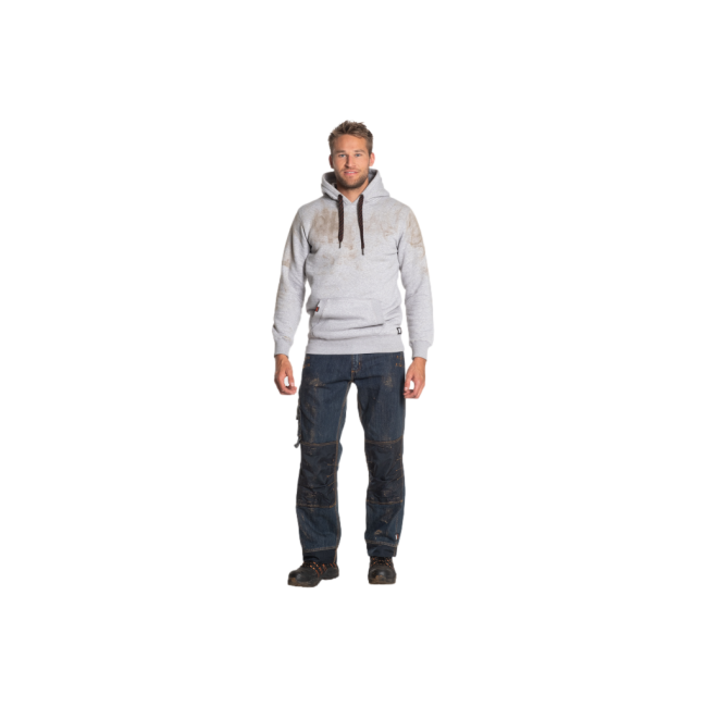 Sweat de travail à capuche HESUS Gris Chiné - Herock