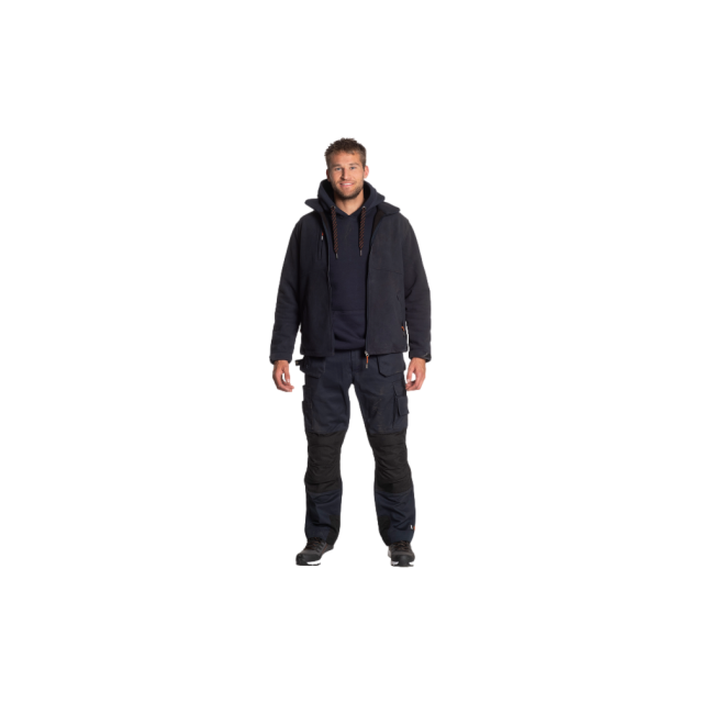 Bluza robocza z kapturem Hesus Granatowa - Herock