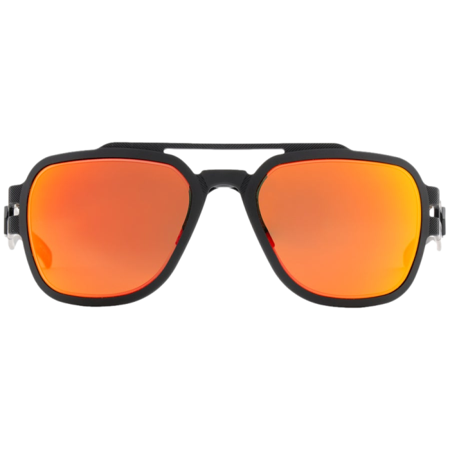 Okulary Stark Matte Blackout z polaryzowanymi soczewkami pomarańczowymi - Gatorz