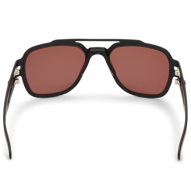 Okulary Stark Matte Blackout z polaryzowanymi soczewkami lustrzanymi złotymi - Gatorz