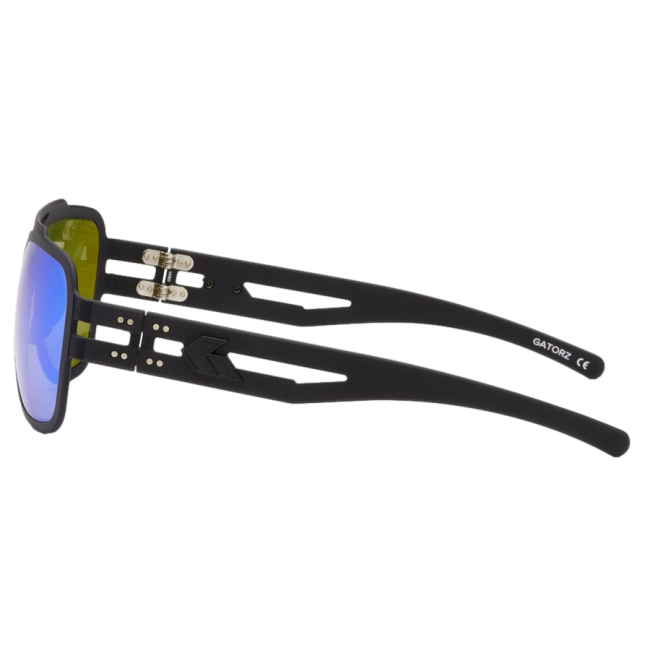 Lunettes Stark Matte Blackout avec verres polarisés miroir vert - Gatorz