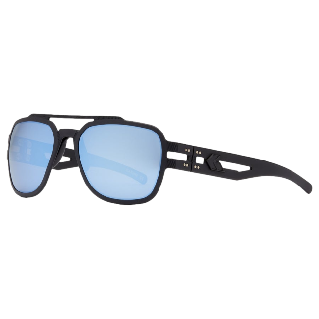 Stark Matte Blackout bril met gepolariseerde blauwe spiegelglazen - Gatorz