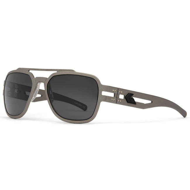 Stark Matte Blackout Brille mit polarisierten Rauchgläsern - Gatorz