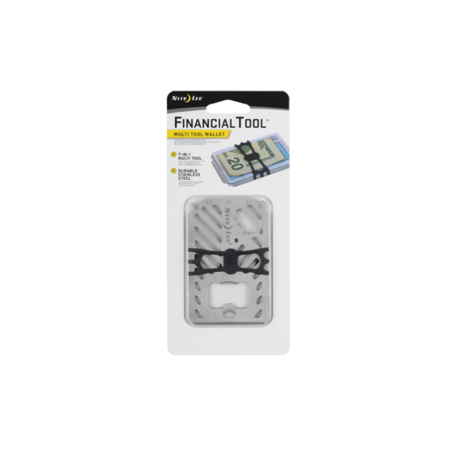 Karta wielofunkcyjna Financial Tool Multi-tool Wallet szara - Nite Ize