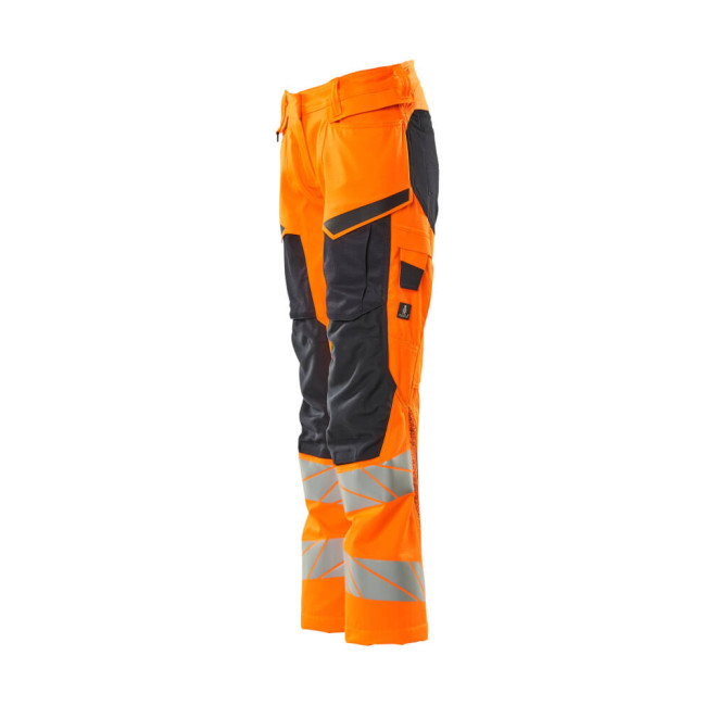 Broek met kniebeschermers zakken ACCELERATE Oranje/Marine - Mascot