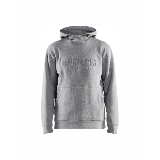Sweat à capuche imprimé 3D Gris chiné - Blaklader