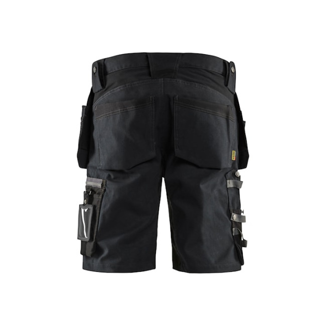 Handwerker-Shorts +stretch Schwarz - Blaklader
