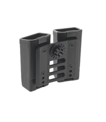 Double étui rotatif pour chargeur MP5 / UZI (Clip ceinture UBC-05) - Euro Security Products