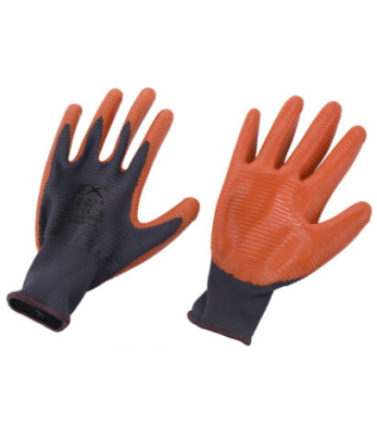 Gants de jardinage Fx Tools en polyester enduits caoutchouc orange - Vetsecurite