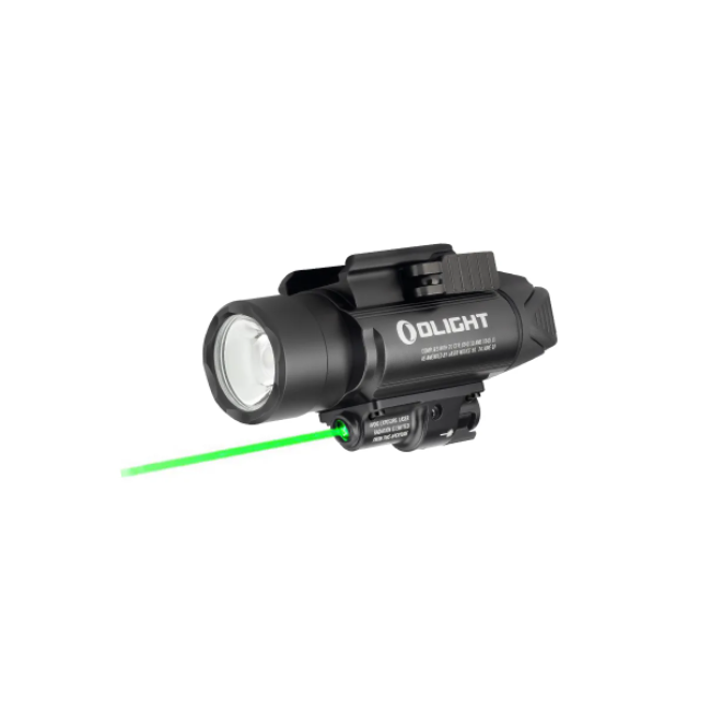 Taktische Lampe Baldr Pro mit grünem Laser 1350 Lumen schwarz - Olight