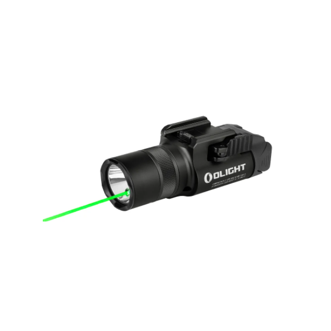 Latarka taktyczna Baldr Pro R z zielonym laserem 1350 lumenów czarna - Olight