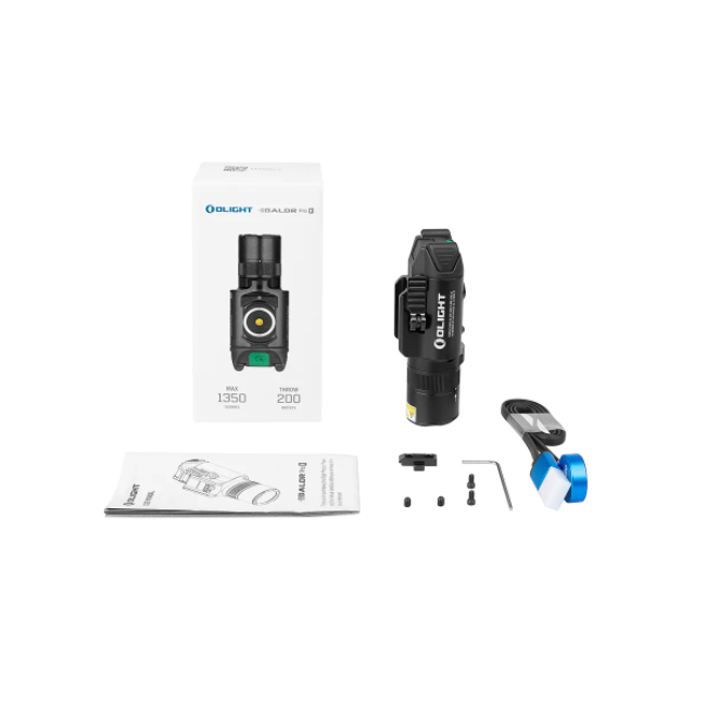 Lampe tactique Baldr Pro Ravec laser vert 1350 lumens noir - Olight