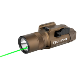 Lampe tactique Baldr Pro R avec laser vert 1350 lumens tan - Olight