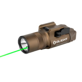 Lampe tactique Baldr Pro R avec laser vert 1350 lumens tan - Olight