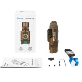 Lampe tactique Baldr Pro R avec laser vert 1350 lumens tan - Olight