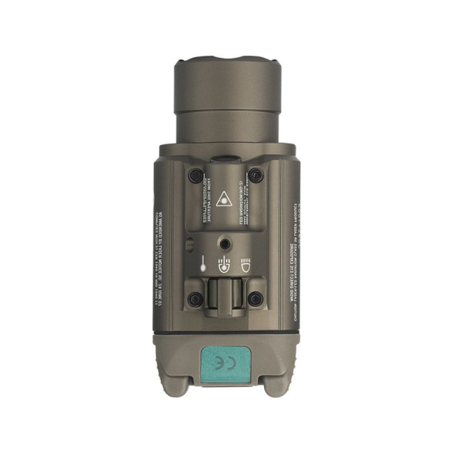 Tactische zaklamp Baldr Pro met groene laser 1350 lumen tan - Olight
