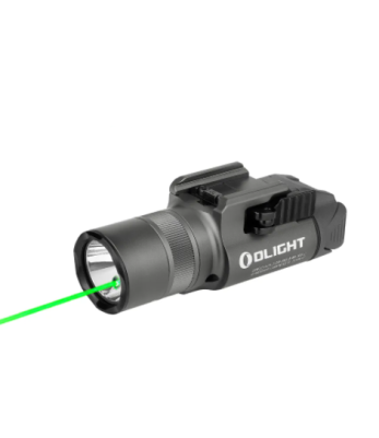 Lampe tactique Baldr Pro Ravec laser vert 1350 lumens gris métallisé - Olight