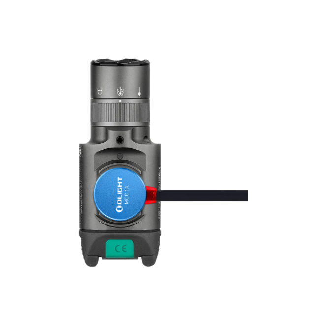 Latarka taktyczna Baldr Pro Ravec zielony laser 1350 lumenów szary metaliczny - Olight
