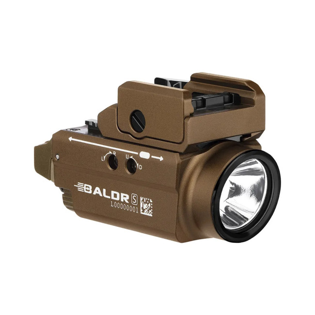 Lampe rail 1913 laser vert Baldr S coyote - Olight