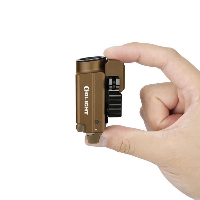 Latarka na szynę 1913 z zielonym laserem Baldr S coyote - Olight