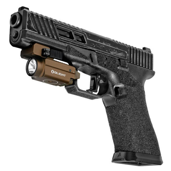 Latarka na szynę 1913 z zielonym laserem Baldr S coyote - Olight