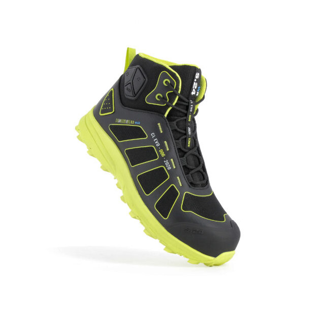 Wysokie buty ochronne Rider S3 Czarny/Żółty - S.24