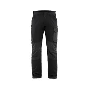 Pantalon maintenance stretch 4D Noir/Gris foncé - Blaklader