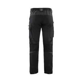 Pantalon maintenance stretch 4D Noir/Gris foncé - Blaklader