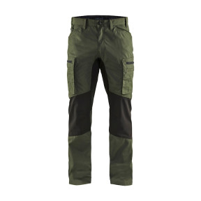 Wartungshose +Stretch Armeegrün/Schwarz - Blaklader