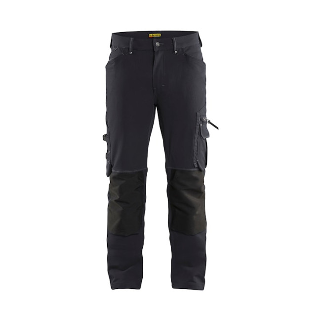 X1900 Handwerkerhose Stretch 4D ohne Hängetaschen Dunkelgrau/Schwarz - Blaklader