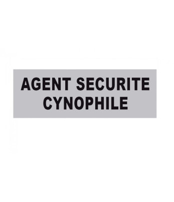 Bandeau Agent de Sécurité Cynophile rétroréfléchissant 10 x 30 cm - Patrol Equipements