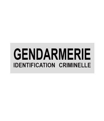 Bandeau Identification Criminelle rétroréfléchissant 4 x 13 cm - Patrol Equipements
