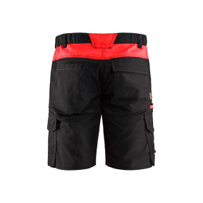 Short Industrie stretch 2D Noir/Rouge - Blaklader