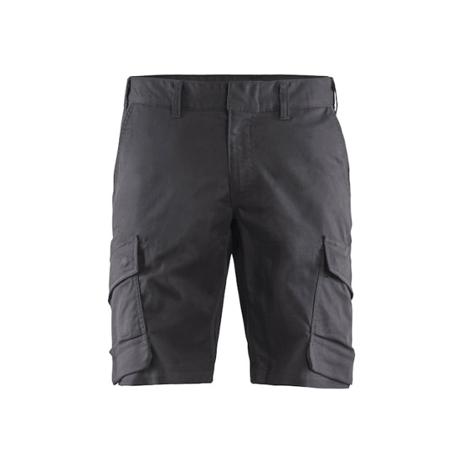 Industrie short stretch 2D Middengrijs/Zwart - Blaklader