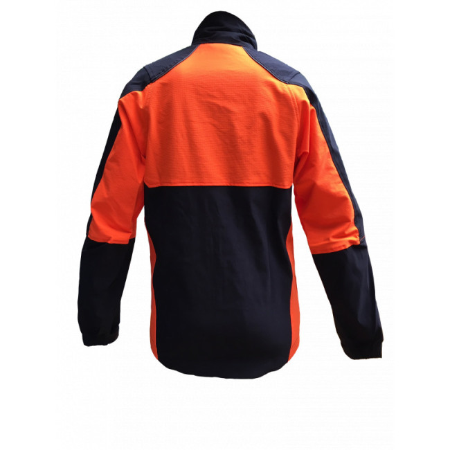 veste de travail stretch herma noir/orange - francital