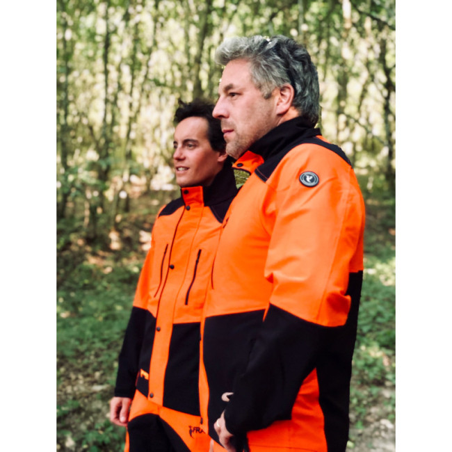 Veste de travail stretch Herma Noir et orange - Francital