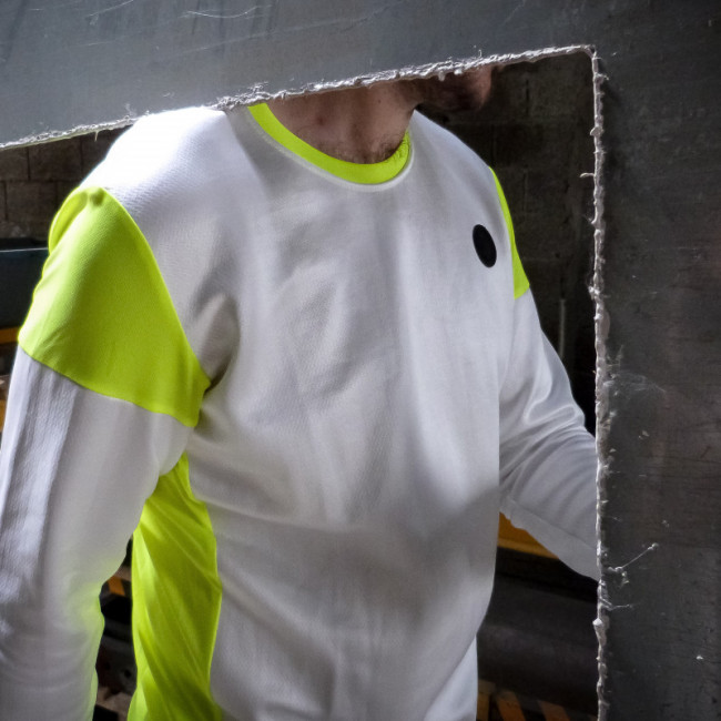 T-shirt Cut Resistant Technology Blanc et jaune - Francital