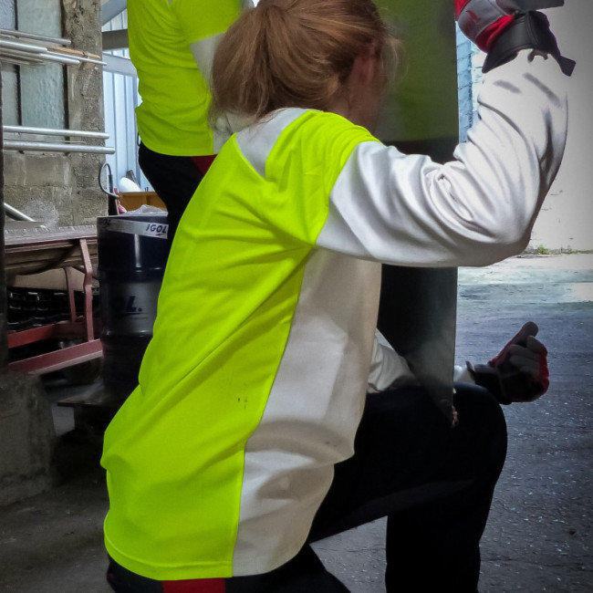 T-shirt Cut Resistant Technology Biały i żółty - Francital
