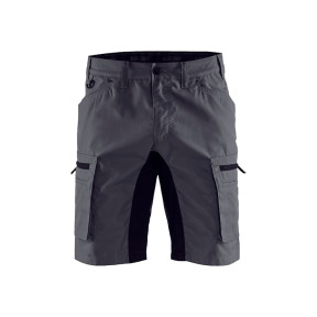 Kurze Wartungshose +Stretch Mittelgrau/Schwarz - Blaklader