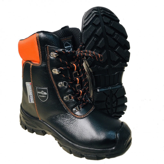 Buty leśne Salix klasa 1 Czarne/Pomarańczowe - Francital