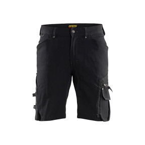 Handwerker-Stretchshorts X1900 4D ohne Hängetaschen Schwarz - Blaklader