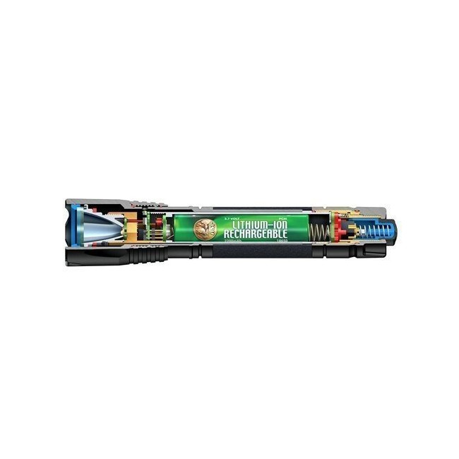 Latarka Poly Triad USB Czarna - ASP