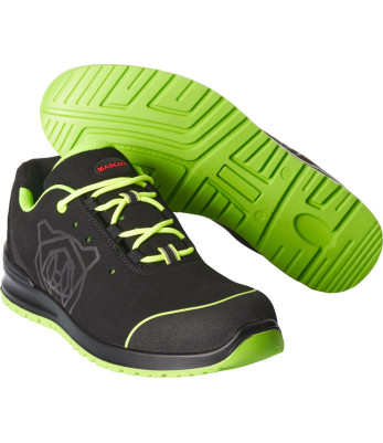 Chaussures de sécurité basses S1P Noir/Vert - Mascot